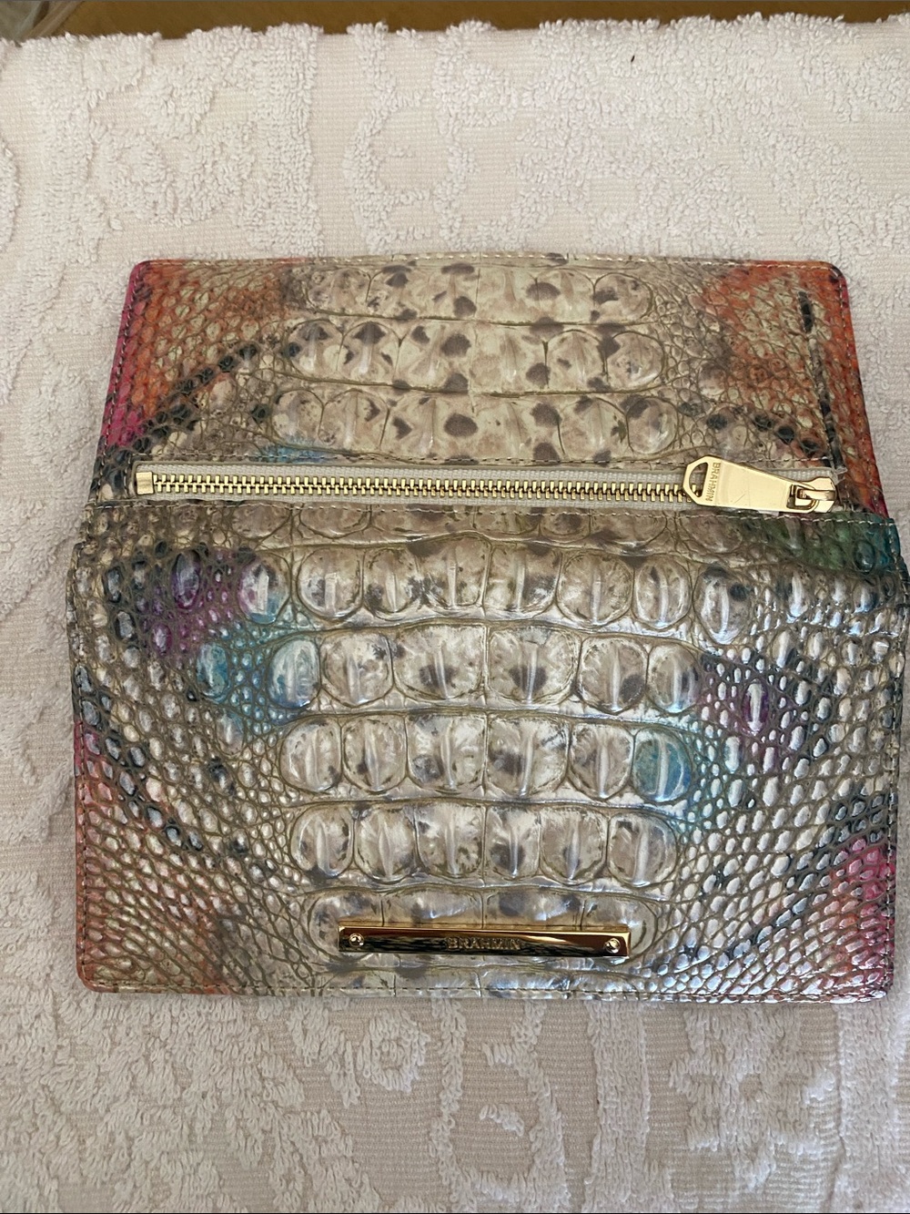 Brahmin Charming Python small Caroline with matching Addy wallet. - Picture 8 of 9